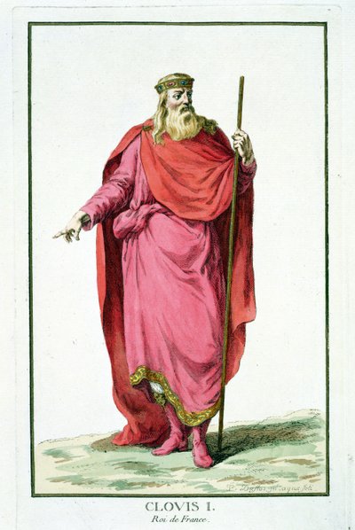Clovis I (481-511), König der Salischen Franken von Pierre Duflos
